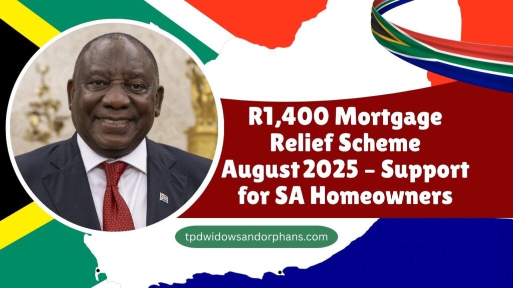 R1,400 Mortgage Relief Scheme August 2025 – Support for SA Homeowners