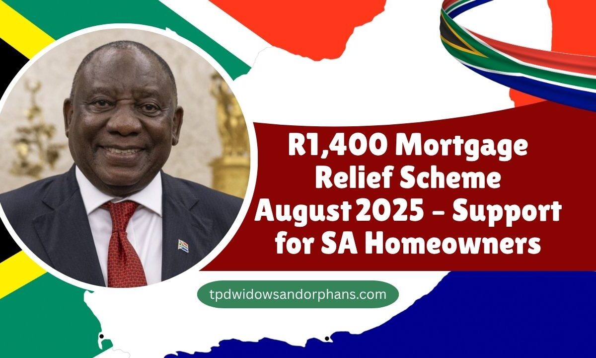 R1,400 Mortgage Relief Scheme August 2025 – Support for SA Homeowners