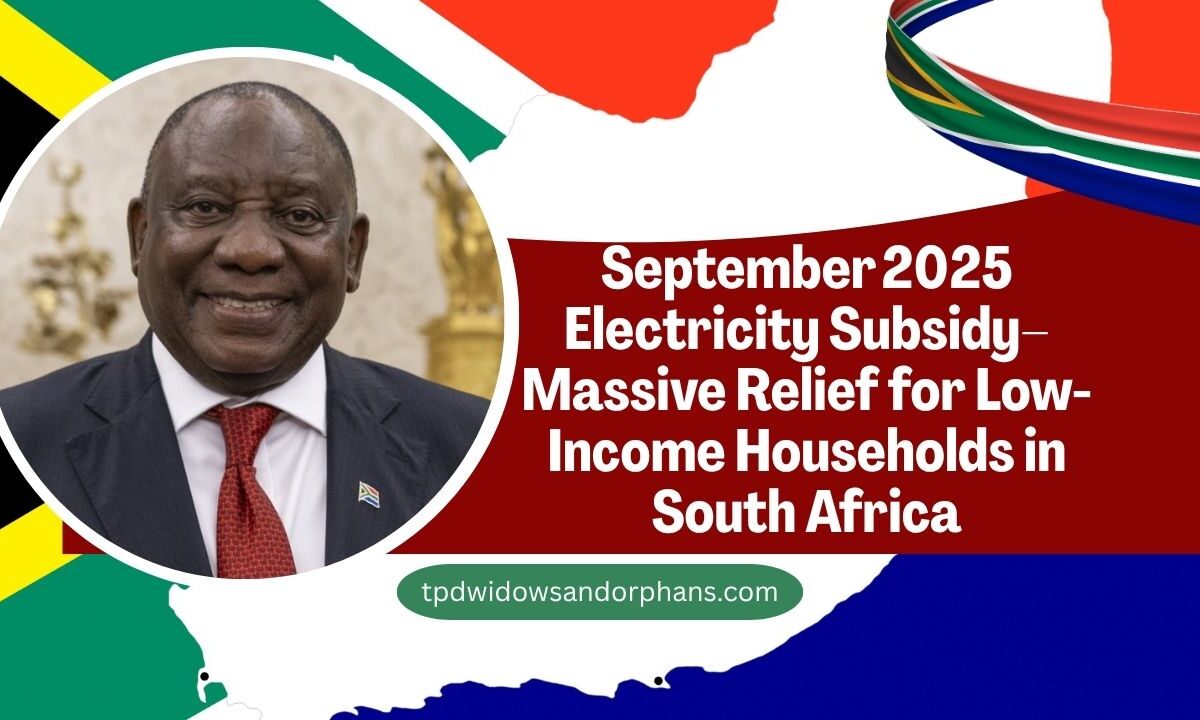 September 2025 Electricity Subsidy– Massive Relief for Low-Income Households in South Africa